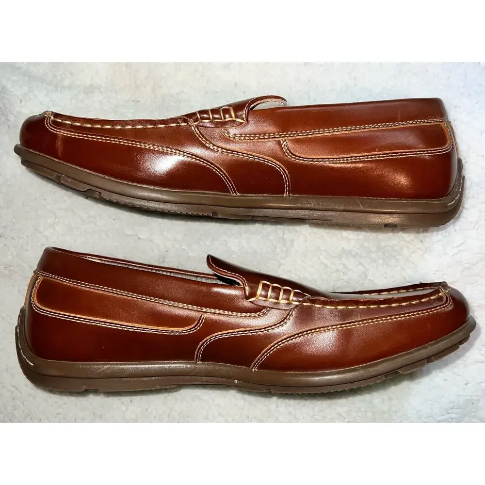 Nunn Bush Cognac Dual Comfort Loafers - Size 9.5 - E13